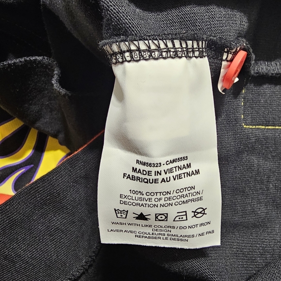 Nike Baseball Button Shirt Flames Championship Men's Large DV9642-010 Black red - Picture 11 of 11